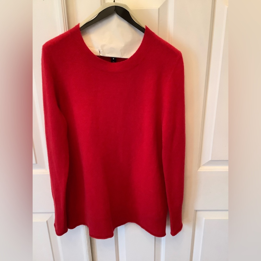 Aqua cashmere red sweater L